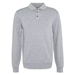Barbour Bassington Men's Cotton Knit Long Sleeve Polo Shirt Size XL (MSRP $120)